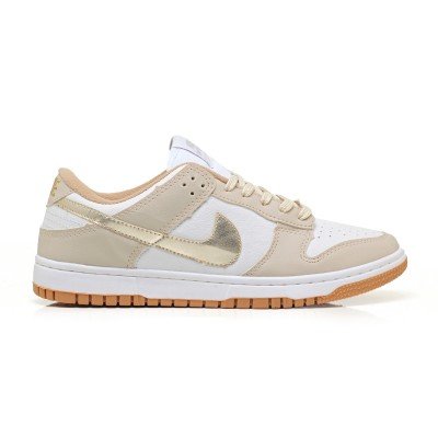 Tênis Dunk Low Branco Dourado